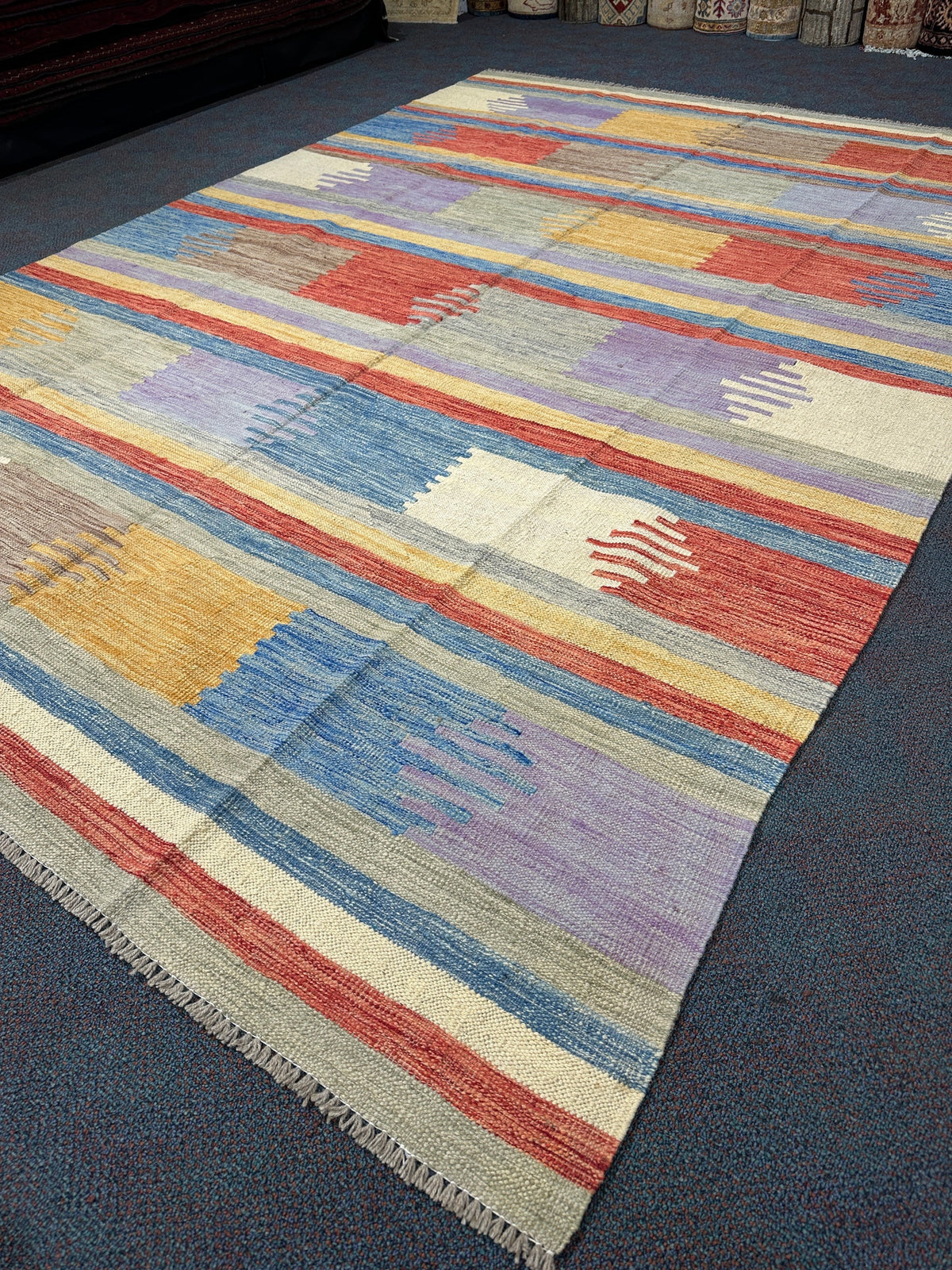 Chobi Kilim Rug - 291 cm x 203 cm