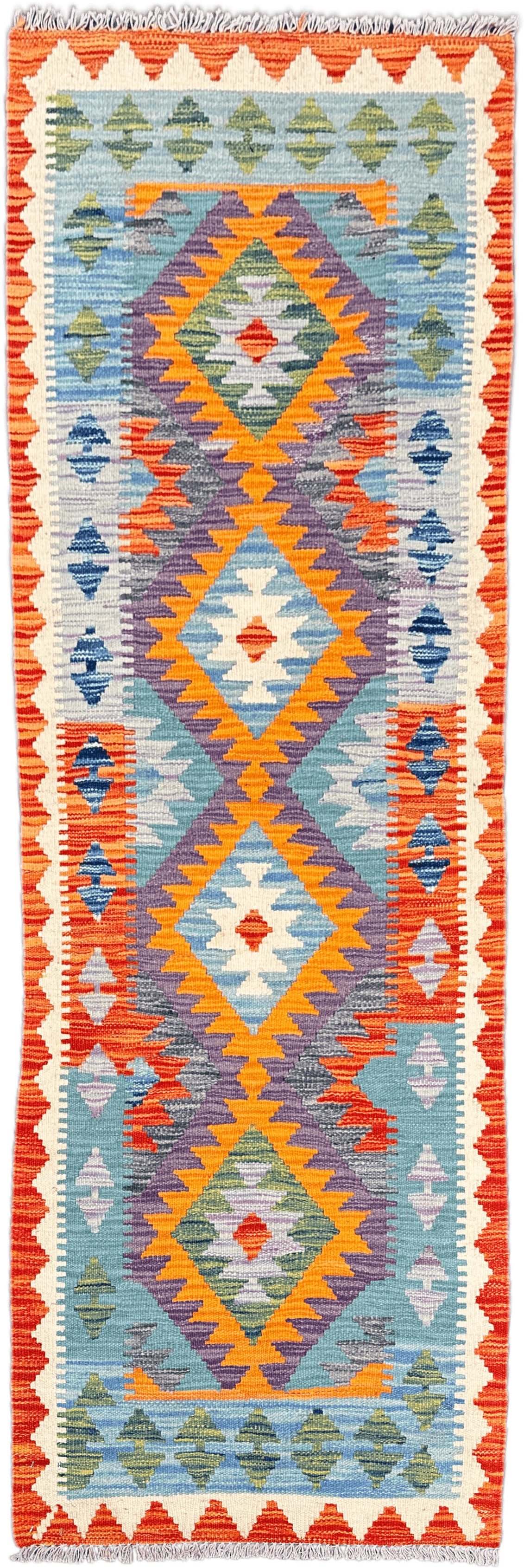 Chobi Kilim Rug - 200 cm x 67 cm