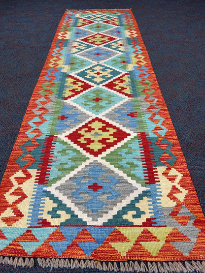 Chobi Kilim Rug - 196 cm x 70 cm