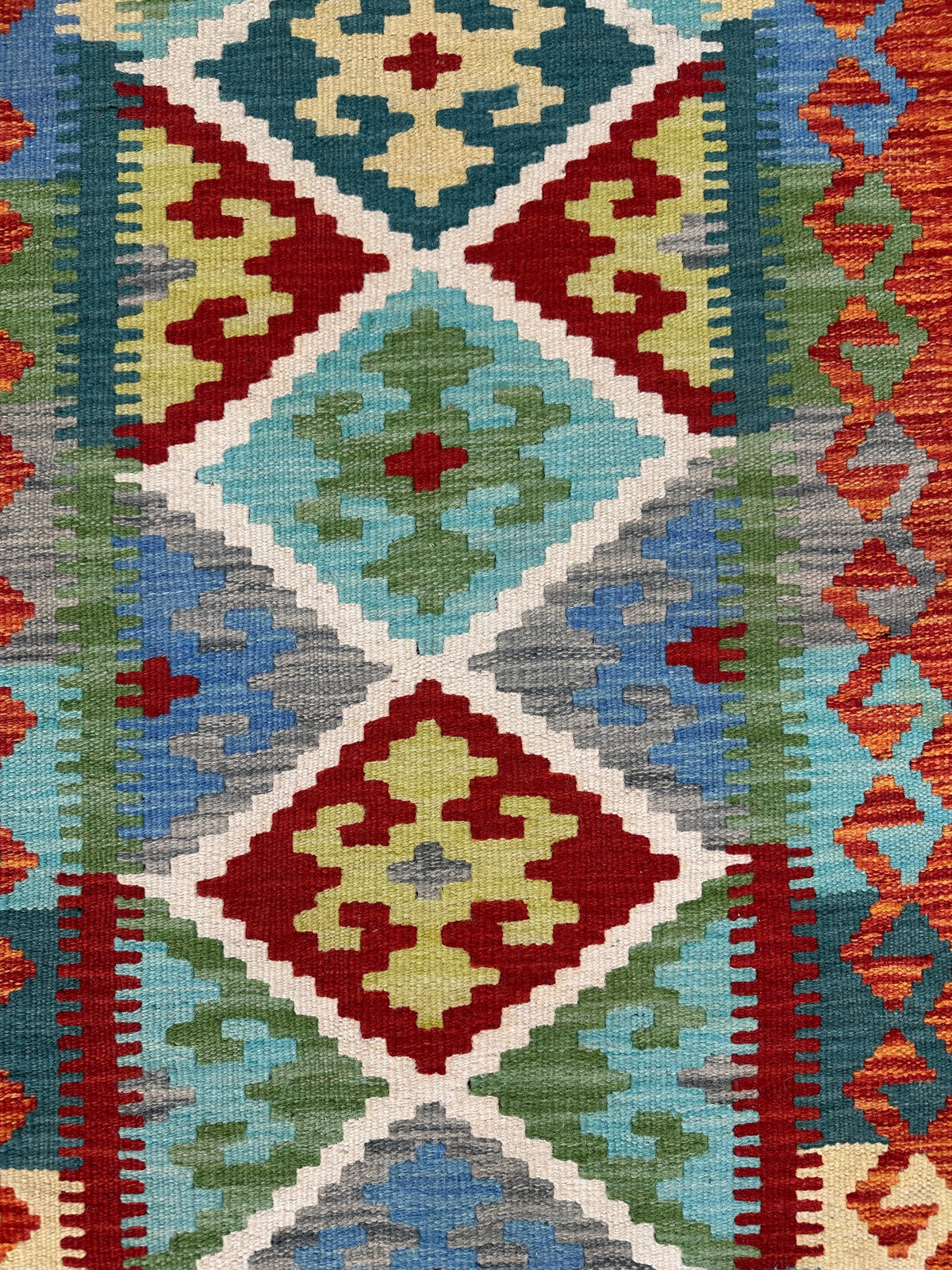 Chobi Kilim Rug - 196 cm x 70 cm