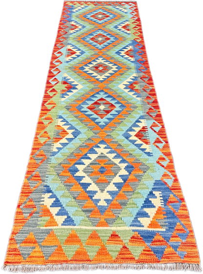 Chobi Kilim Rug - 196 cm x 60 cm