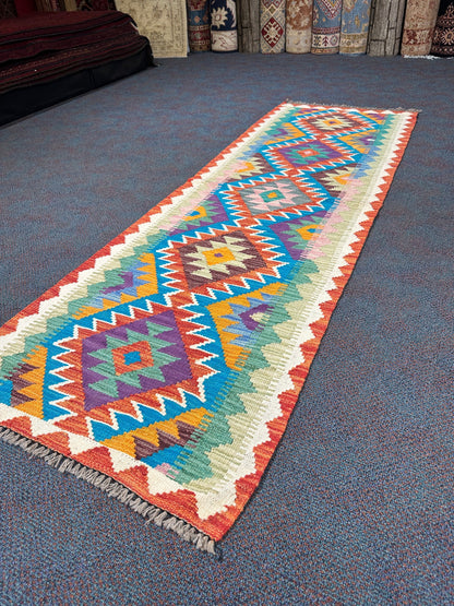 Chobi Kilim Rug - 209 cm x 68 cm