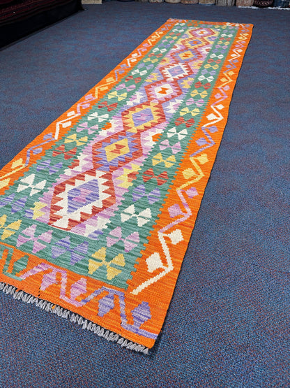 Chobi Kilim Rug - 295 cm x 83 cm