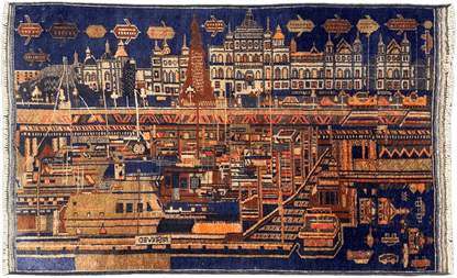 Baluchi Picture Rug - 145 cm x 88 cm
