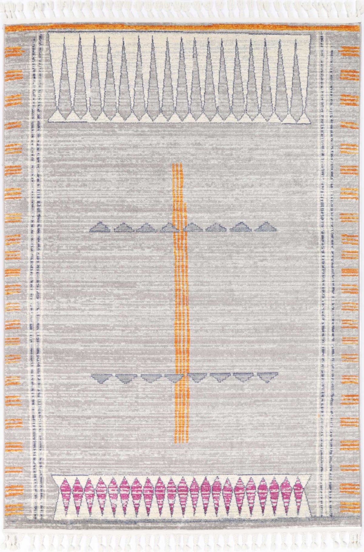 Inca Grey Contemporary Designer Rug