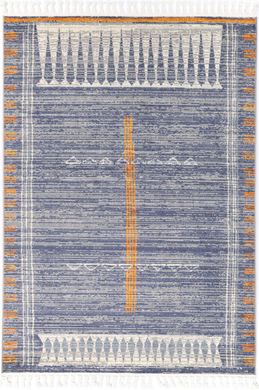 Quito Blue Contemporary Designer Rug