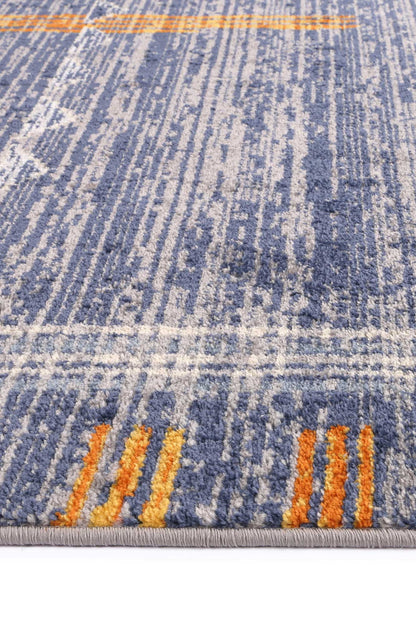 Quito Blue Contemporary Designer Rug