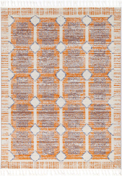 Nasca Rust Contemporary Designer Rug