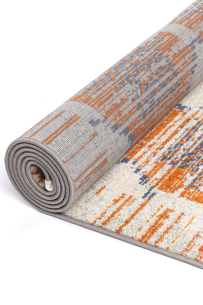 Nasca Rust Contemporary Designer Rug