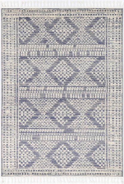 Jauja Blue Contemporary Designer Rug