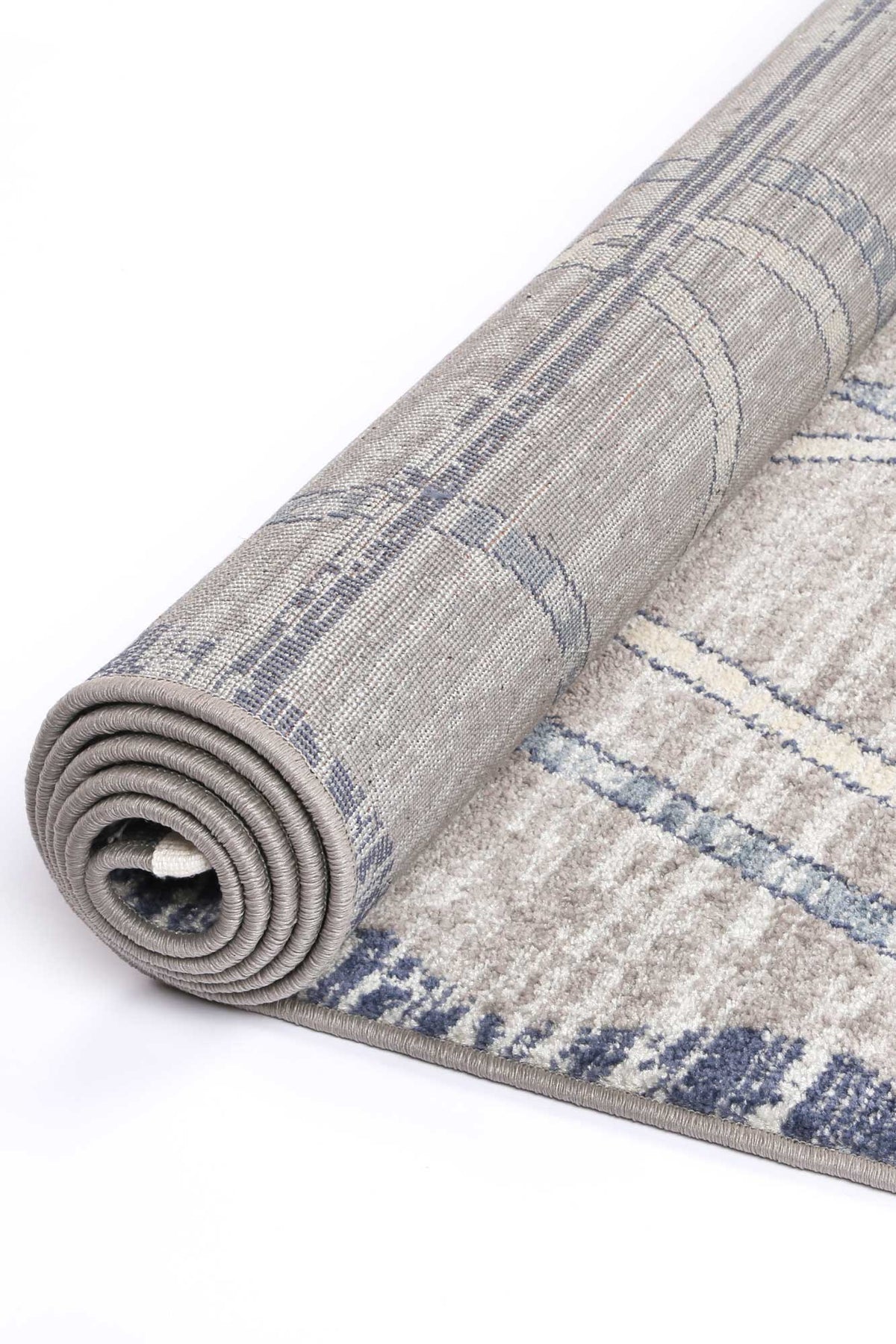 Tupzia Blue & Grey Contemporary Designer Rug