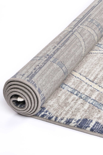 Tupzia Blue & Grey Contemporary Designer Rug