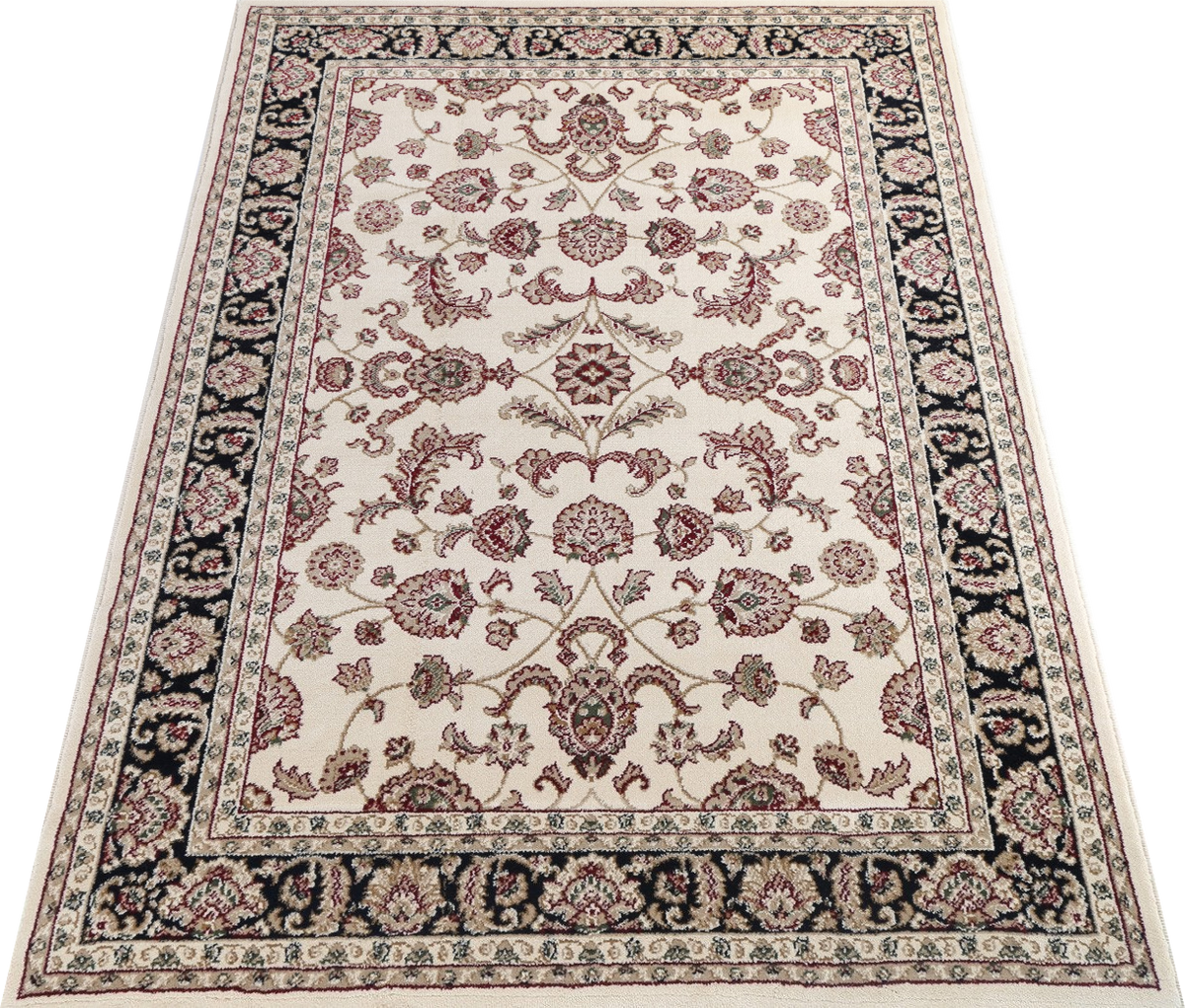 Julian Cream / Black Floral Rug