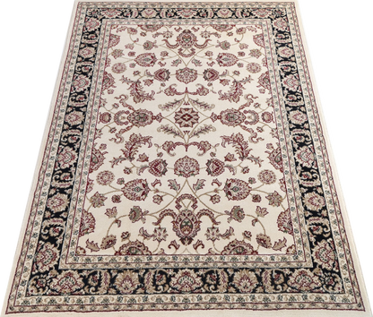 Julian Cream / Black Floral Rug