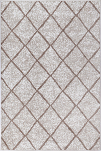 Kimberley 1 Trellis Latte Rug