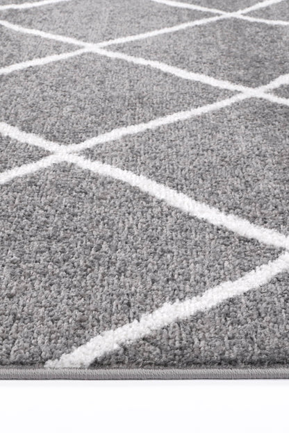 Kimberley 1 Trellis Grey Rug