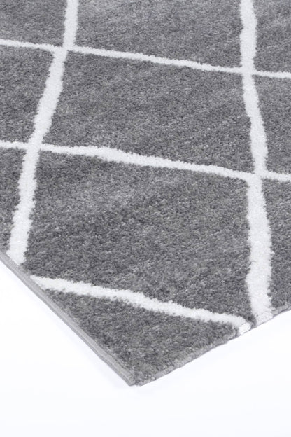 Kimberley 1 Trellis Grey Rug