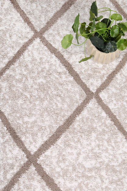 Kimberley 1 Trellis Latte Rug