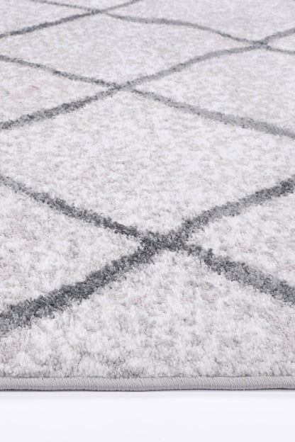 Kimberley 1 Trellis Silver Rug