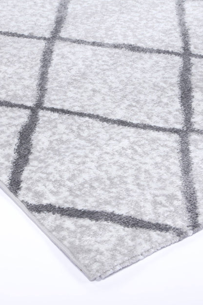 Kimberley 1 Trellis Silver Rug