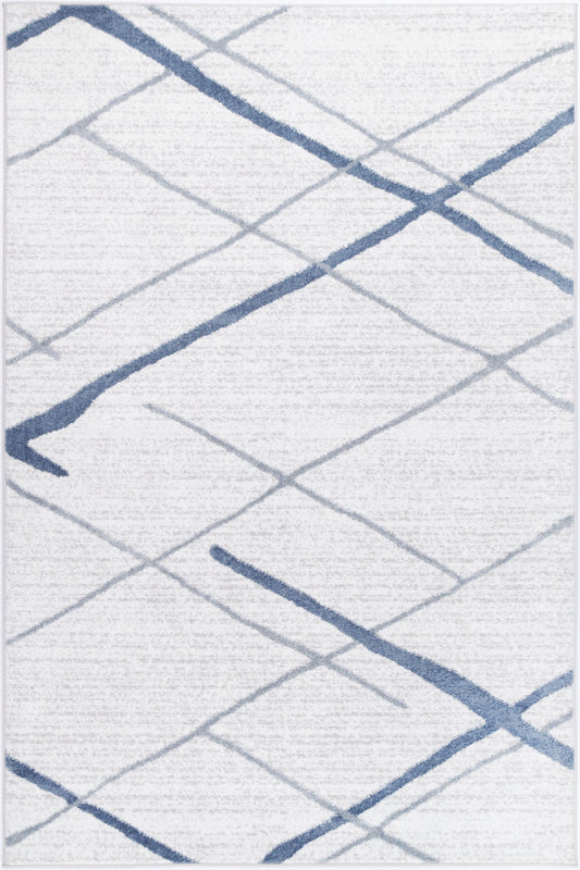 Kimberley 2 Lattice Blue Rug