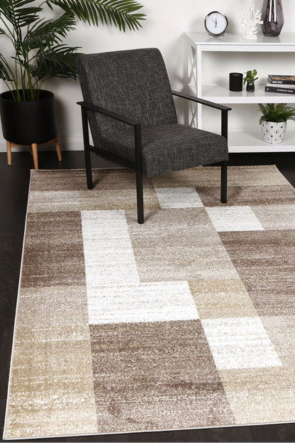 Kimberley 6 Patchwork Beige Rug
