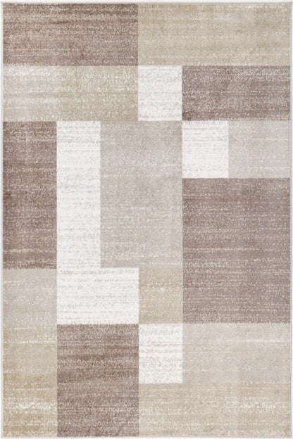 Kimberley 6 Patchwork Beige Rug