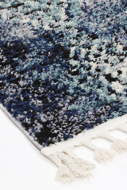 Mansour Inca Blue Geometric Rug