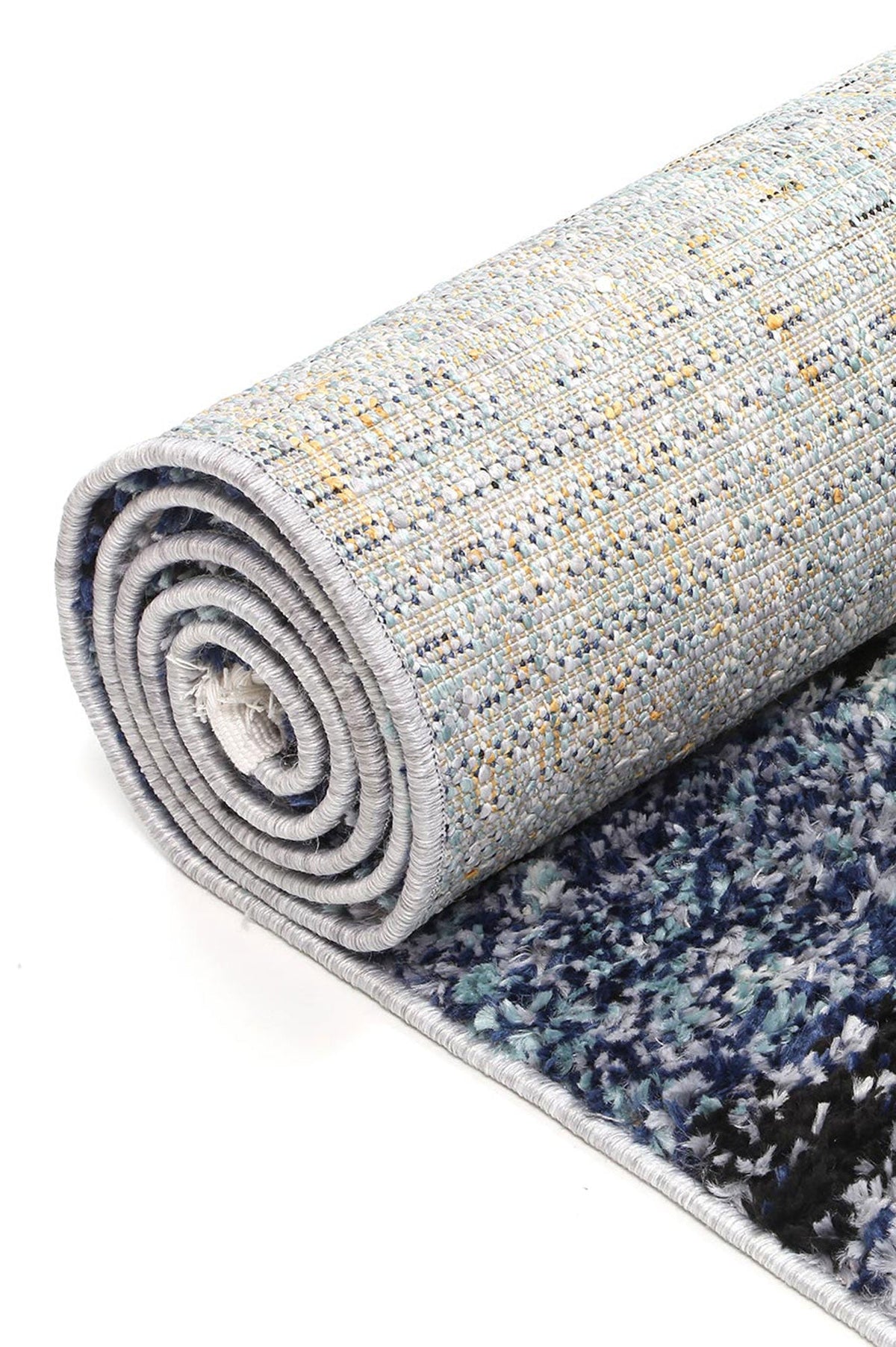 Mansour Inca Blue Geometric Rug
