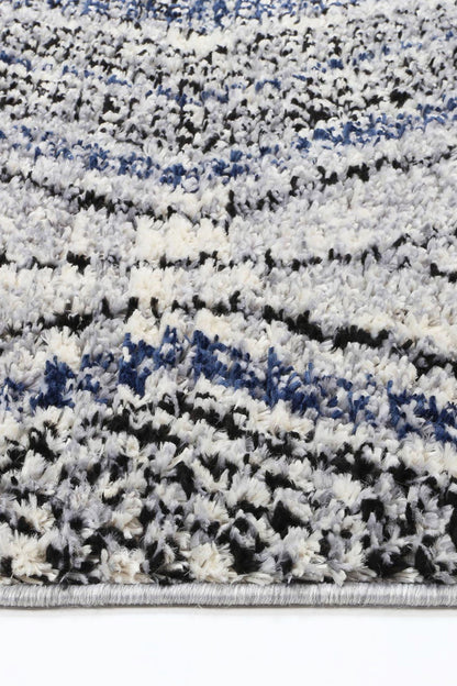 Mansour Harlequin Blue Geomteric Rug