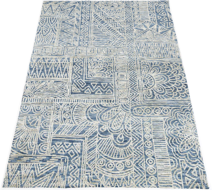 Amritsar Newburg Navy Tribal Rug