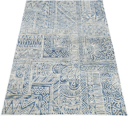 Amritsar Newburg Navy Tribal Rug