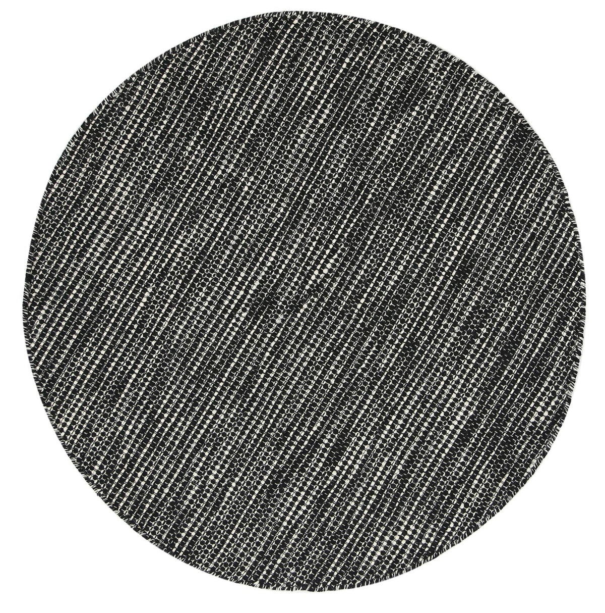 Nordic Black & White Reversible Wool Rug