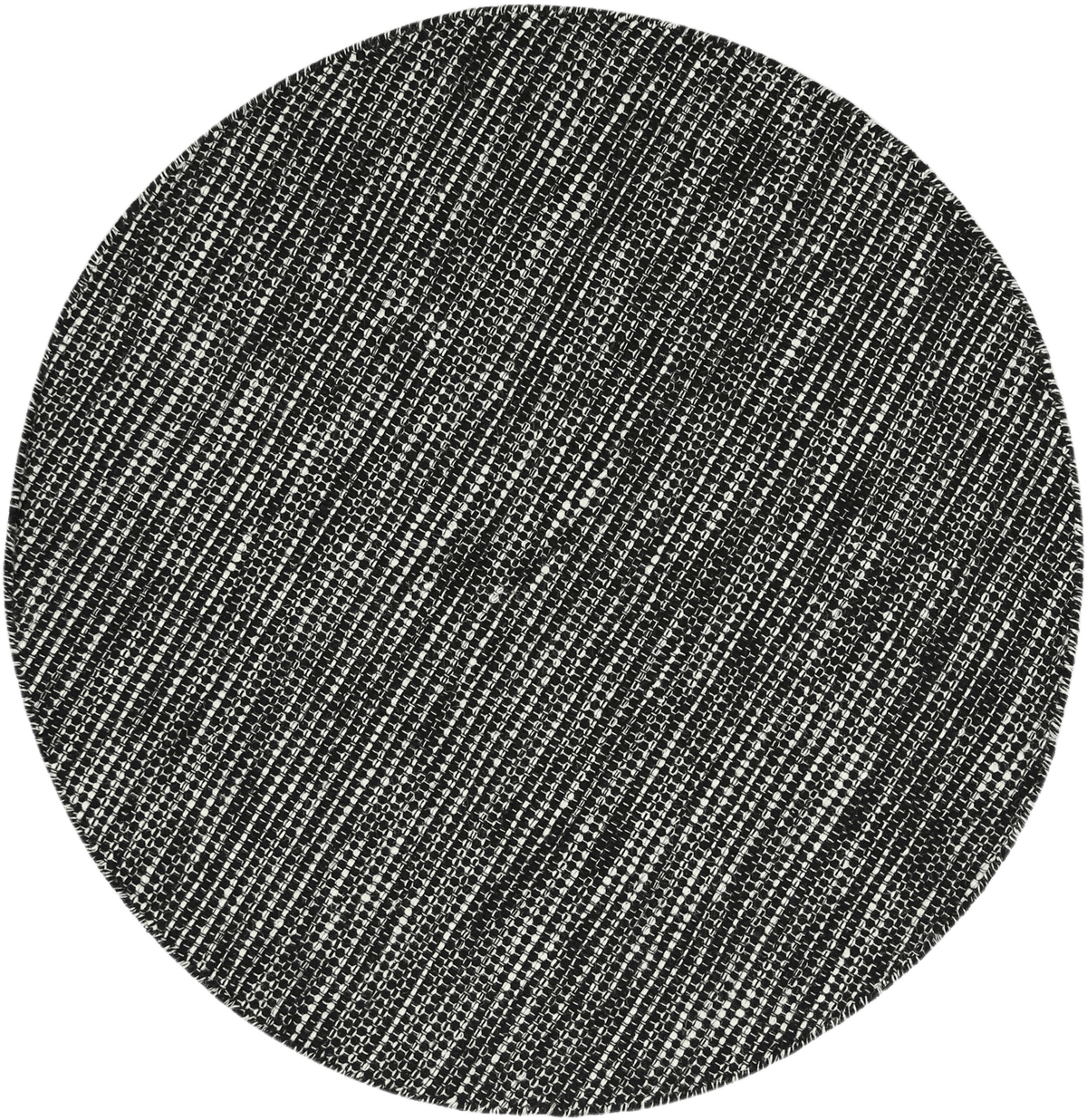 Nordic Black & White Reversible Wool Rug