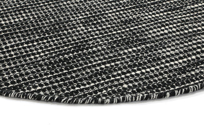 Nordic Black & White Reversible Wool Rug