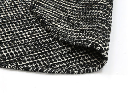 Nordic Black & White Reversible Wool Rug