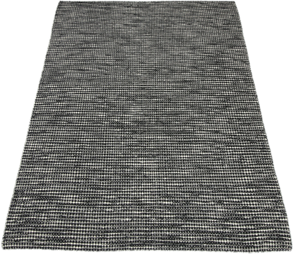 Nordic Black & White Reversible Wool Rug