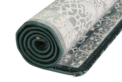 Prague Cecile Green & Ivory Traditional Rug