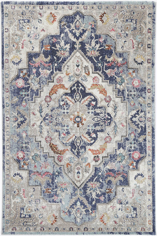 Salsa Alexander Transitional Navy Multi Rug