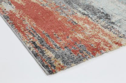 Modern Abstract Salsa Designer Rug