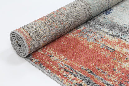 Modern Abstract Salsa Designer Rug