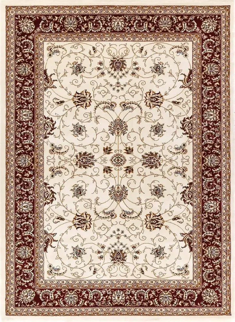 Suzani Cream Floral Designer Rug