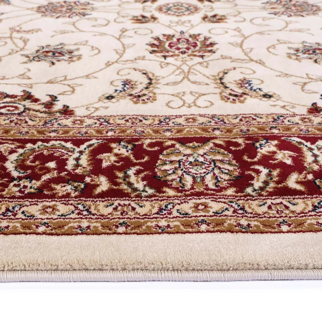 Suzani Cream Floral Designer Rug