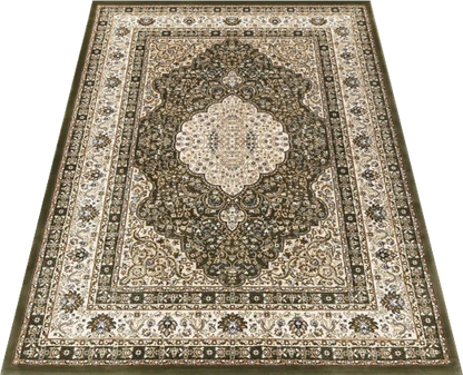 Suzani Green Medallion Rug