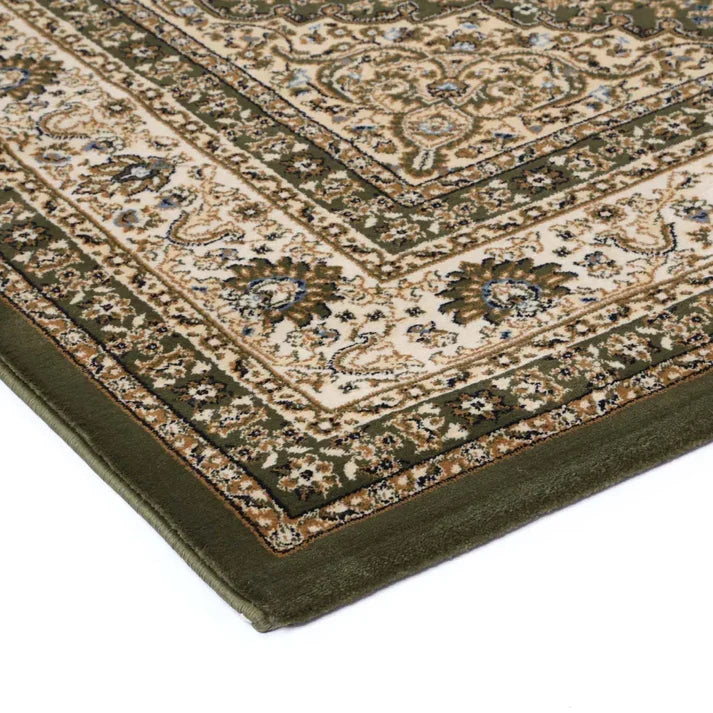 Suzani Green Medallion Rug