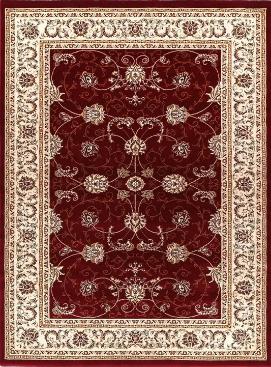 Suzani Red Floral Designer Rug