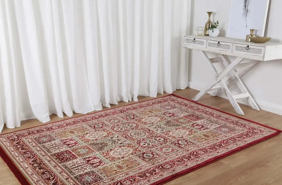 Suzani Red Garden Designer Rug