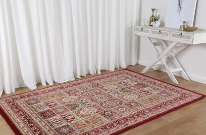 Suzani Red Garden Designer Rug