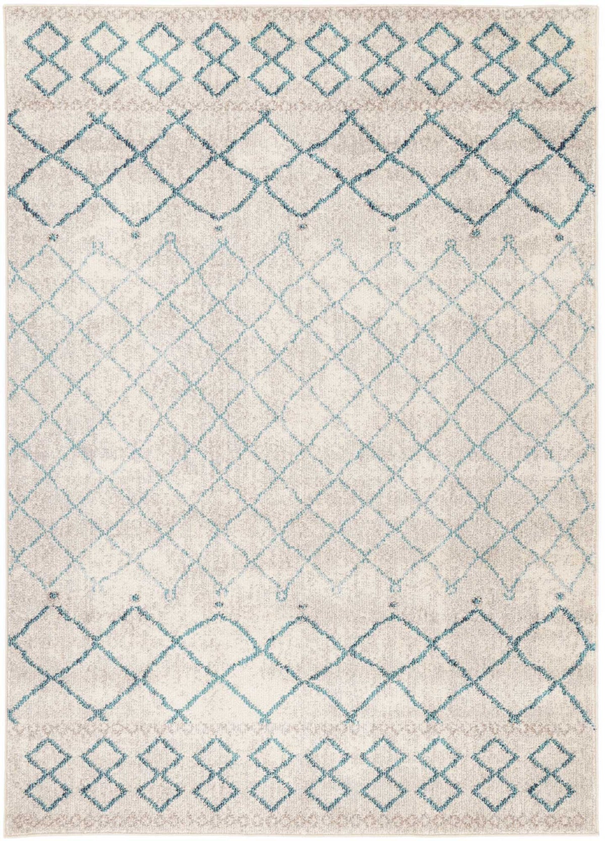 Tulin 9 Blue Lattice Rug