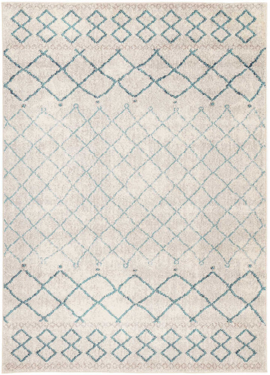 Tulin 9 Blue Lattice Rug
